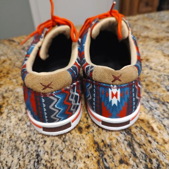 Twisted X Hooey Loper Aztec Red Multi-Color Shoes WHYC026 Women's Sz 8.5M - Picture 10 of 13